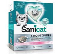 Żwirek dla kota Sanicat Strong Clumps, żwirek, dla kota, bentonit, baby powder, 10l, zbrylający