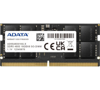 ADATA SODIMM, DDR5, 16 GB, 4800 MHz, CL40 (AD5S480016G-S)
