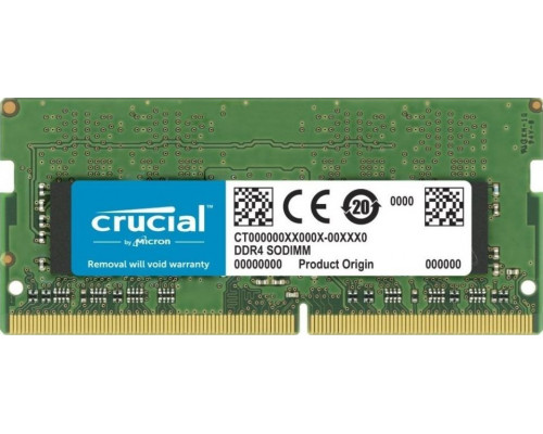 Crucial SODIMM, DDR4, 16 GB, 2666 MHz, CL19 (CT16G4SFRA266)