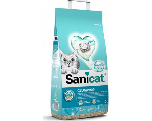 Żwirek dla kota Sanicat Classic, żwirek, dla kotów, mydło marsylskie, 10 l