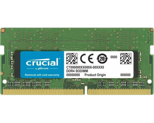 Crucial SODIMM, DDR4, 8 GB, 2666 MHz, CL19 (CT8G4SFRA266)