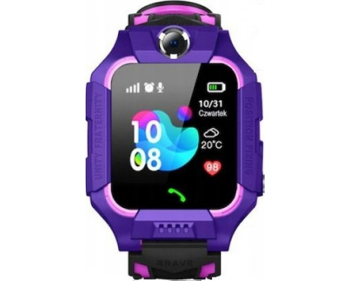 Smartwatch GoGPS K24 Fioletowy  (K24PR)