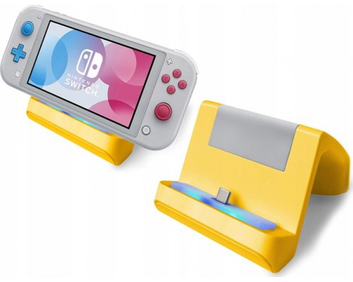 MARIGames stacja ładująca 2w1 do Nintendo Switch Lite żółta (SB5215)