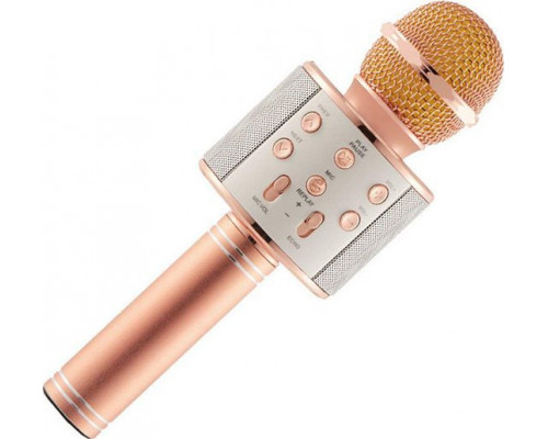 Karaoke z wbudowanym głośnikiem Różowe złoto