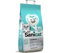 Żwirek dla kota Sanicat Clumping White, żwirek, dla kotów, bentonit, bezzapachowy, 10L, zbrylający