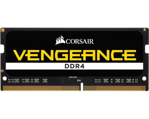 Corsair Vengeance, SODIMM, DDR4, 8 GB, 2400 MHz, CL16 (CMSX8GX4M1A2400C16)