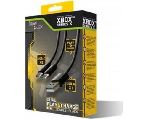 SteelPlay Kabel dual SteelPlay Play&Charge Xbox Series X black