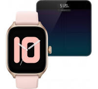 Smartwatch Amazfit GTS 4 Rosebud Pink + Waga Smart Scale